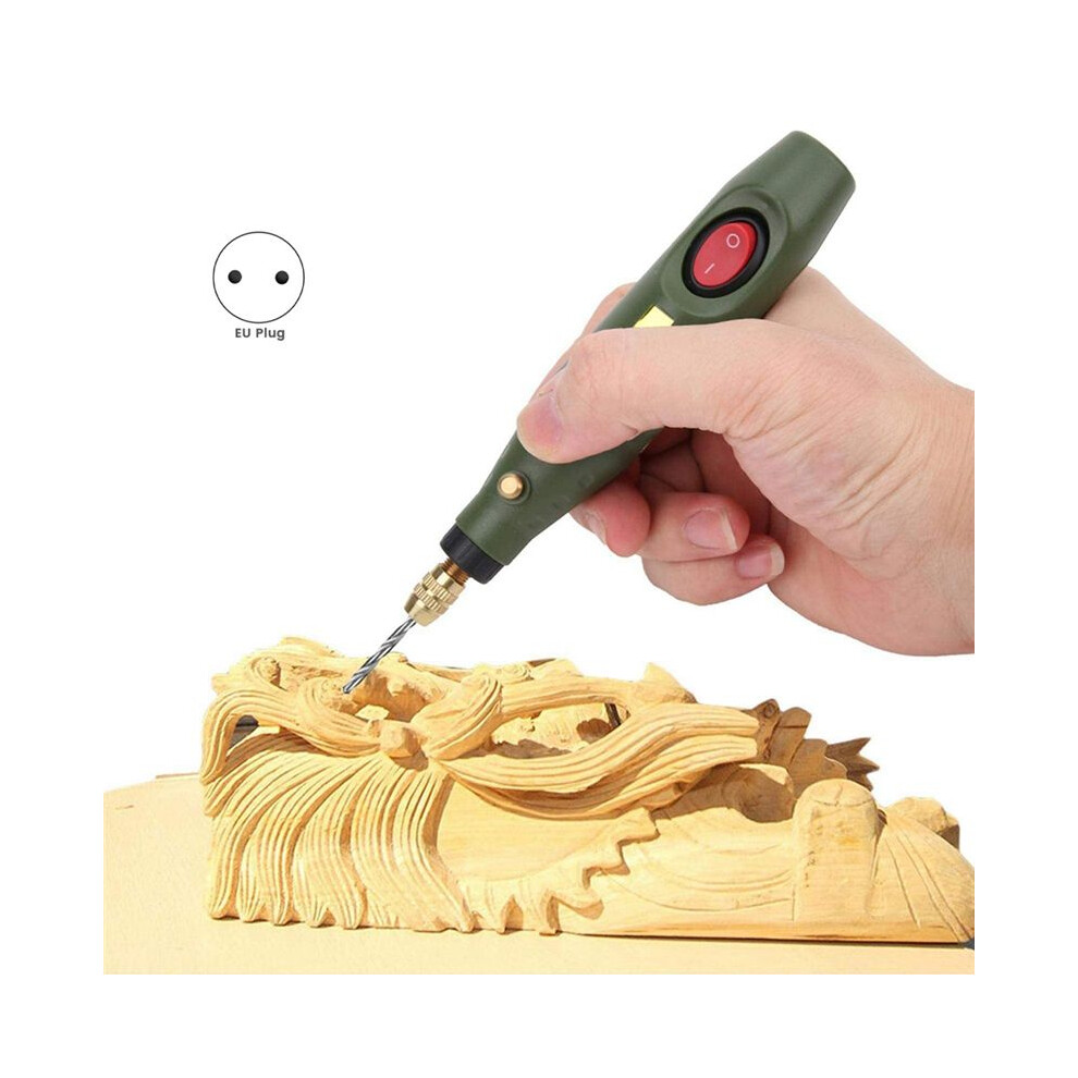 Electric Grinder Tool Kit Rotary Drill Speed Engraving Pen For Milling Polishing Drilling Cutting Engraving Eu Plug 4713540894300