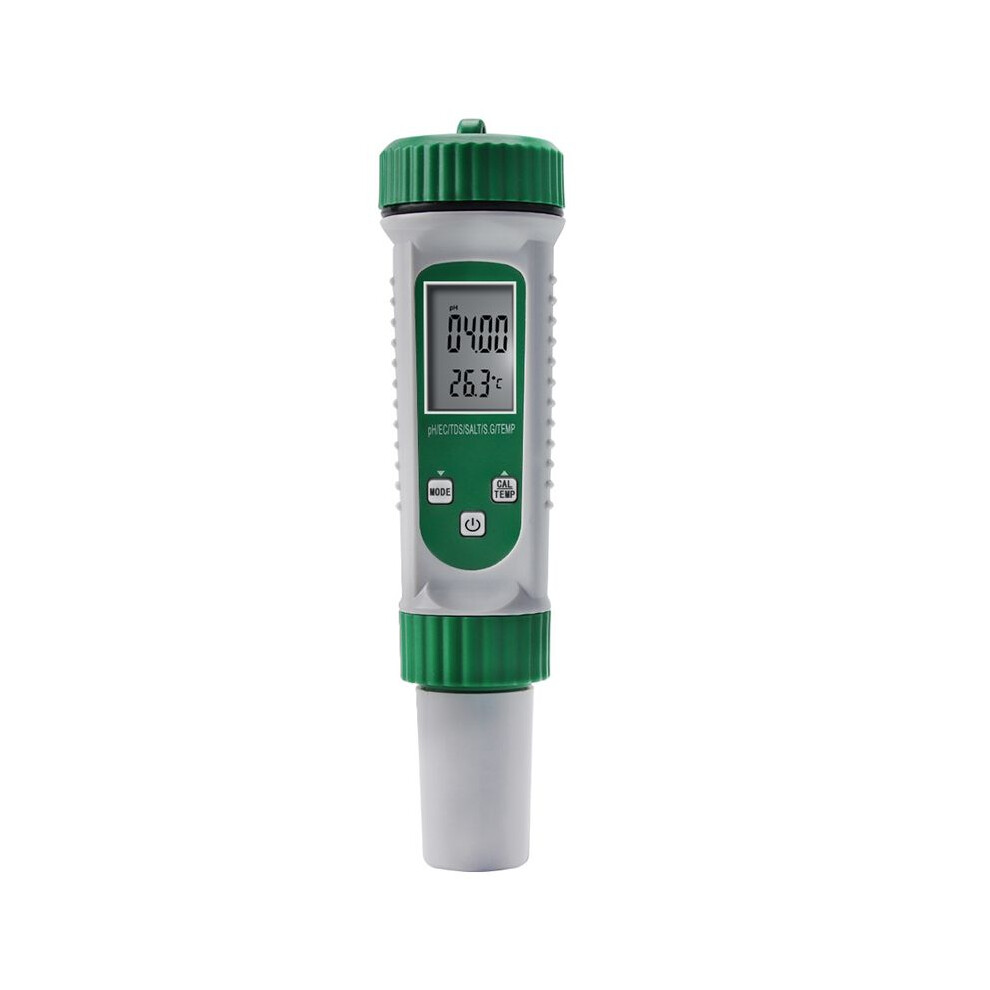 Versatile Digital Ph Meter 6-In-1 For Water Quality Testing Measures Ph, Ec, Tds, Salt, S.g, And Temp 6033381162177