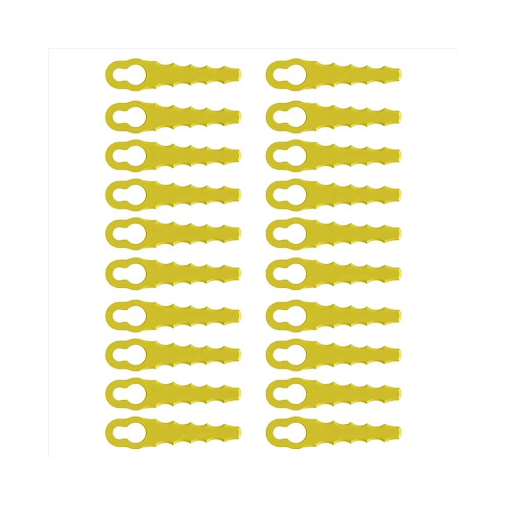 50Pcs Lawnmower Blade Plastic L83 Grass Cutting Blade Replacement Part Mowing Machine Blade Cordless Grass Trimmer 4713332038165