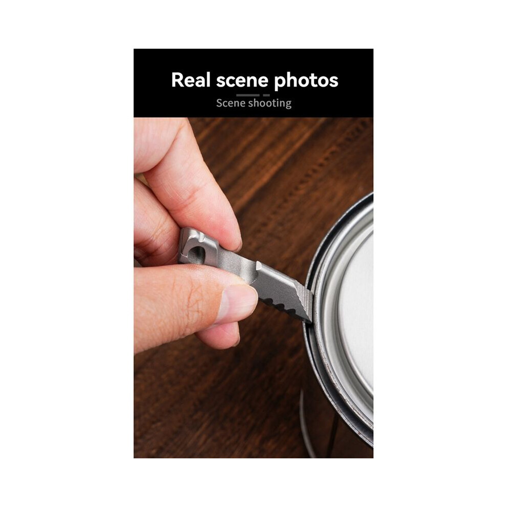Multifunctional Small Titanium Alloy Outdoor Bottle Opener Can Be Pried Open The Jar Portable Pendant 4713543520787