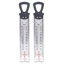 2X Suessigkeiten / Gelee / Frittier Thermometer, Edelstahl, mit Pot Clip-Befestigung und Kurzanleitung Zur Temperaturfuehrung