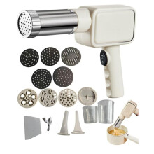 Electric Pasta Machine, Household Handheld Wireless Noodle Machine. A Homemade Noodle Machine with Nozzles