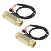 2X 1/ 2 Zoll PT Wasser Durchflusssensor Schalter Kontrolle Meter Flowmeter 1.5-30 L/ Min