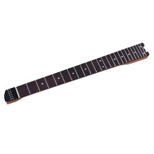Mástil de Guitarra Eléctrica Sin Pala de Arce Canadiense Tostado, 24 Trastes, 5,6 cm de Ancho, Diapasón de Palisandro para Guitarras de Viaje de 6