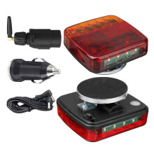 Rechargeable Wireless Magnetic Trailer Tail Light Waterproof Rear Signal Brake Lamp