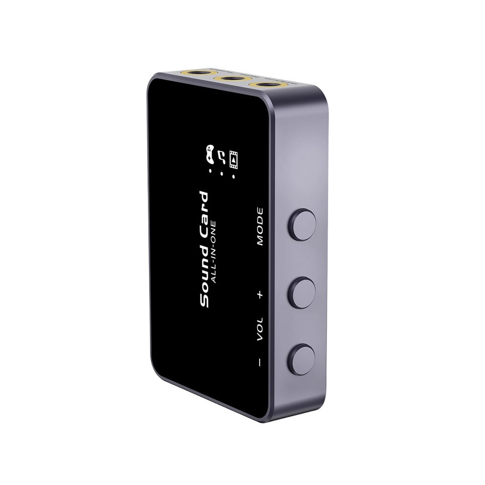 Gaming Sound Card Adapter For Desktop Pcs Cs:go Valorant Apex Legends 3-In-1 Gaming Adapter For Gaming Streaming Etc. 6031379133796