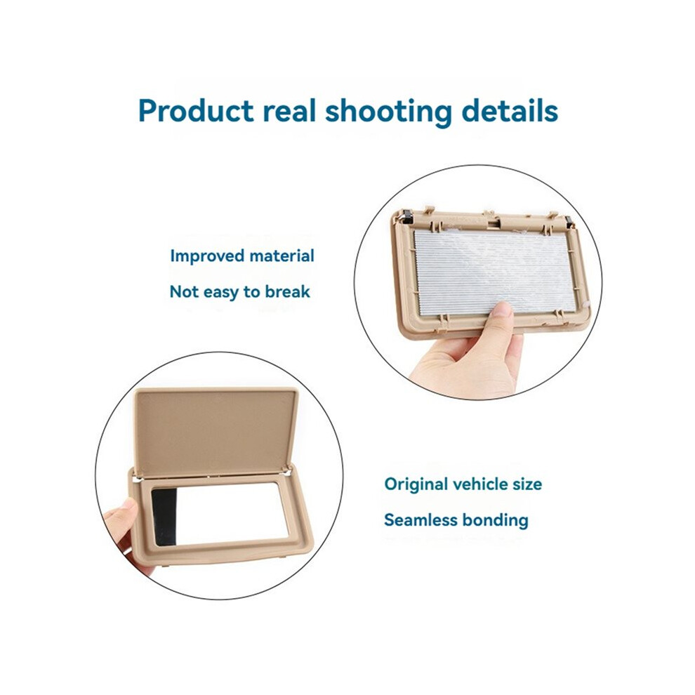 Sun Shade Visor Makeup Cosmetic Mirror 2108102510 For C Class W202 1993-2000 E Class W210 1995-2002 4711239495838