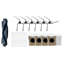 13 Pièces de Rechange pour Aspirateur Robot pour C10, Brosse Principale, Brosse Latérale, Filtre Hepa, Grand Sac à Poussière.