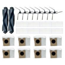 26 Pièces de Rechange pour Aspirateur Robot pour C10, Brosse Principale, Brosse Latérale, Filtre Hepa, Grand Sac à Poussière.
