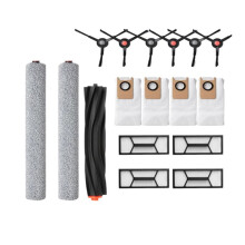 17 Pièces de Rechange pour Aspirateur pour Omni S1 Pro/Omni S1, Brosse, Filtre Hepa, Chiffon, Sac à Poussière