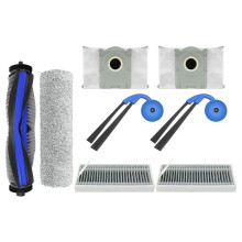 8 Pièces de Rechange pour Aspirateur pour Deebot X9 Pro Omni/X9 Pro, Brosse, Filtre Hepa, Chiffon, Sac à Poussière
