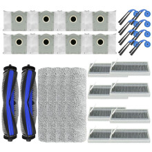 Pièces de Rechange pour Aspirateur pour Deebot X9 Pro Omni/X9 Pro, Brosse Latérale Principale, Filtre Hepa, Chiffon de Nettoyage, Sac à