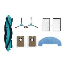 8 Pièces Brosse Principale, Sac à Poussière, Brosse Latérale, Chiffon de Nettoyage, Filtre HEPA pour Aspirateur Robot MONSGA MS1 MAX, Accessoires