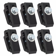 Juego de 6 Abrazaderas de Aluminio para Montaje de Caja de Camión (1112514) para Cubiertas de TeCHO de Camión y Accesorios para Caravanas.