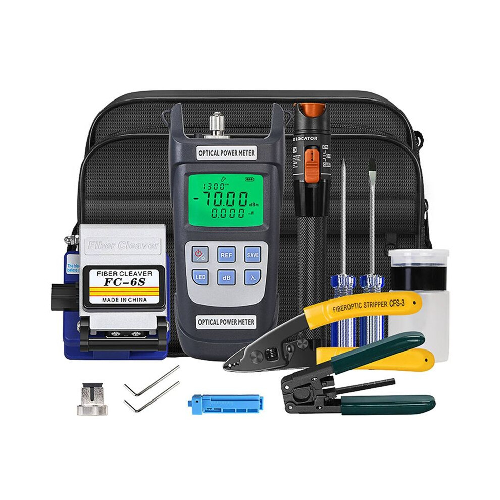 For Ftth Fiber Optic Tool Kit With Fiber Fibra Optica Power Meter -70-+10Db 10Mw Visual Fault Locator Aua-6S Ftth Tool 6031418822506