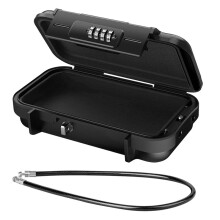 Coffre-Fort Portable, Serrure à Code à Quatre Chiffres, Étanche et Antirouille, Coffre-Fort de 235 X 141 X 58 mm pour les Voyages et le Sport