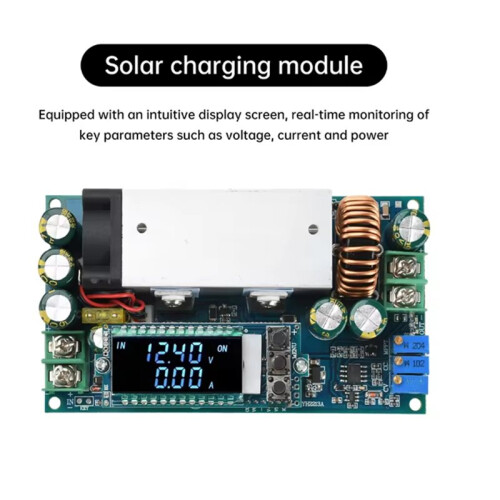 10-75V 20A Adjustable Voltage Reduction Module MPPT Solar Charging Constant Voltage and Current Charging Module