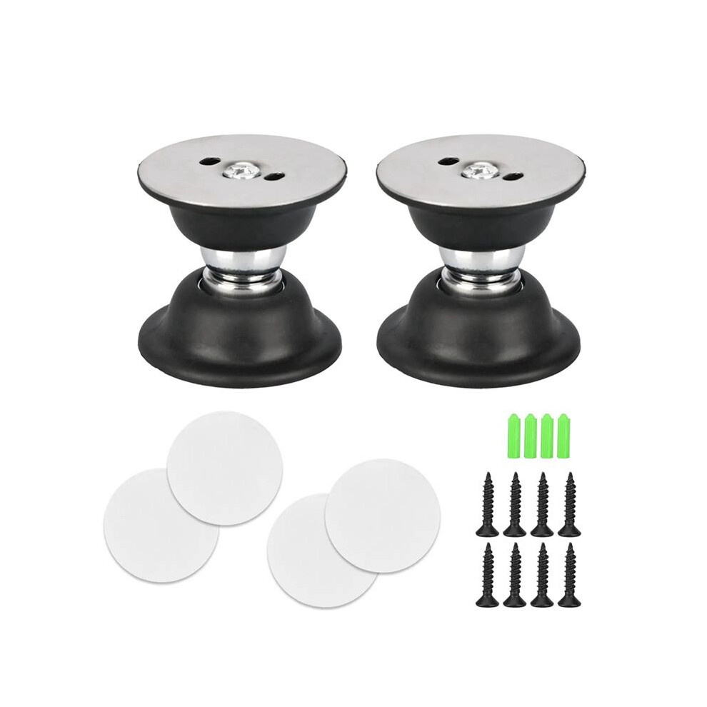 1 Pair Rv Magnetic Door Catch Heavy Duty Baggage Door Catch Holder For Motorhome Travel Trailer Black 6032794253335