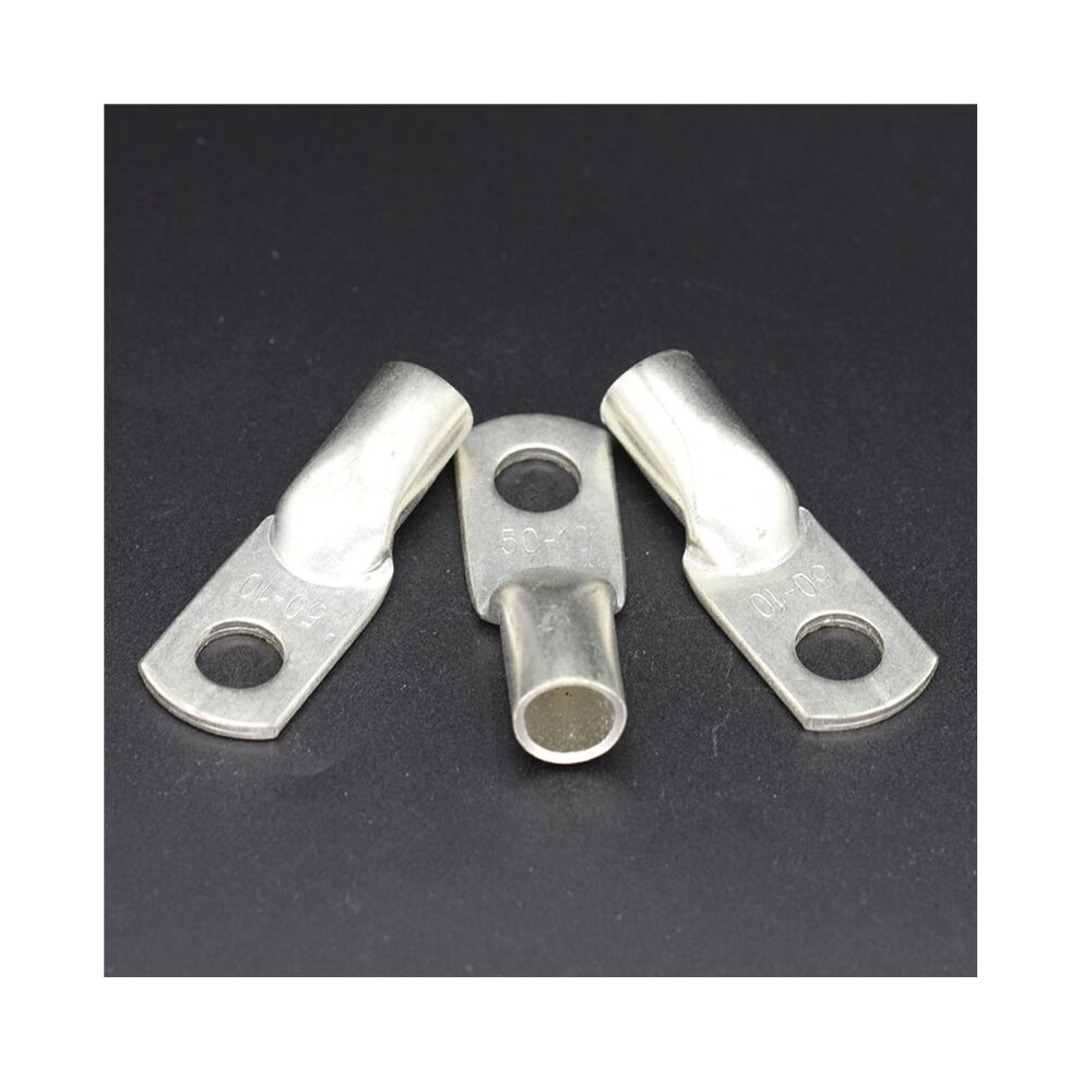 40Pcs Tinned Copper Wire Nose Terminal Crimp Sc Type Lugs Ring Cable Connector 25Mm2 M6,/M8/M10 Sc25-6 4711069220020