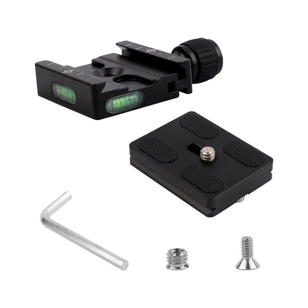 50Mm Quick Release Plate Clamp Adapter For Arca Swiss, Aluminum Alloy Camera Mount-Gear With 1/4Inch Screw 4713113209050