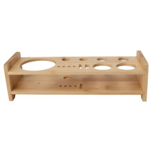 Bartender Kit Stand, Wood Bartending Tool Holder, Large Capacity Space Saving Organizer Durable Material, Layered Design