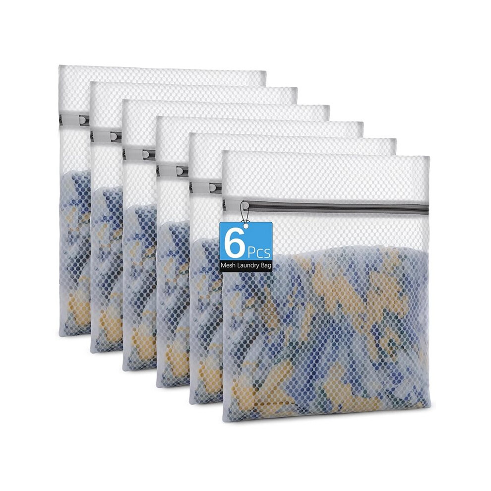 Honeycomb Mesh Laundry Bags for 12x16 for Bras,Lingerie,Socks,Baby Clothes,Gentle Wash Protection with Zipper Closure