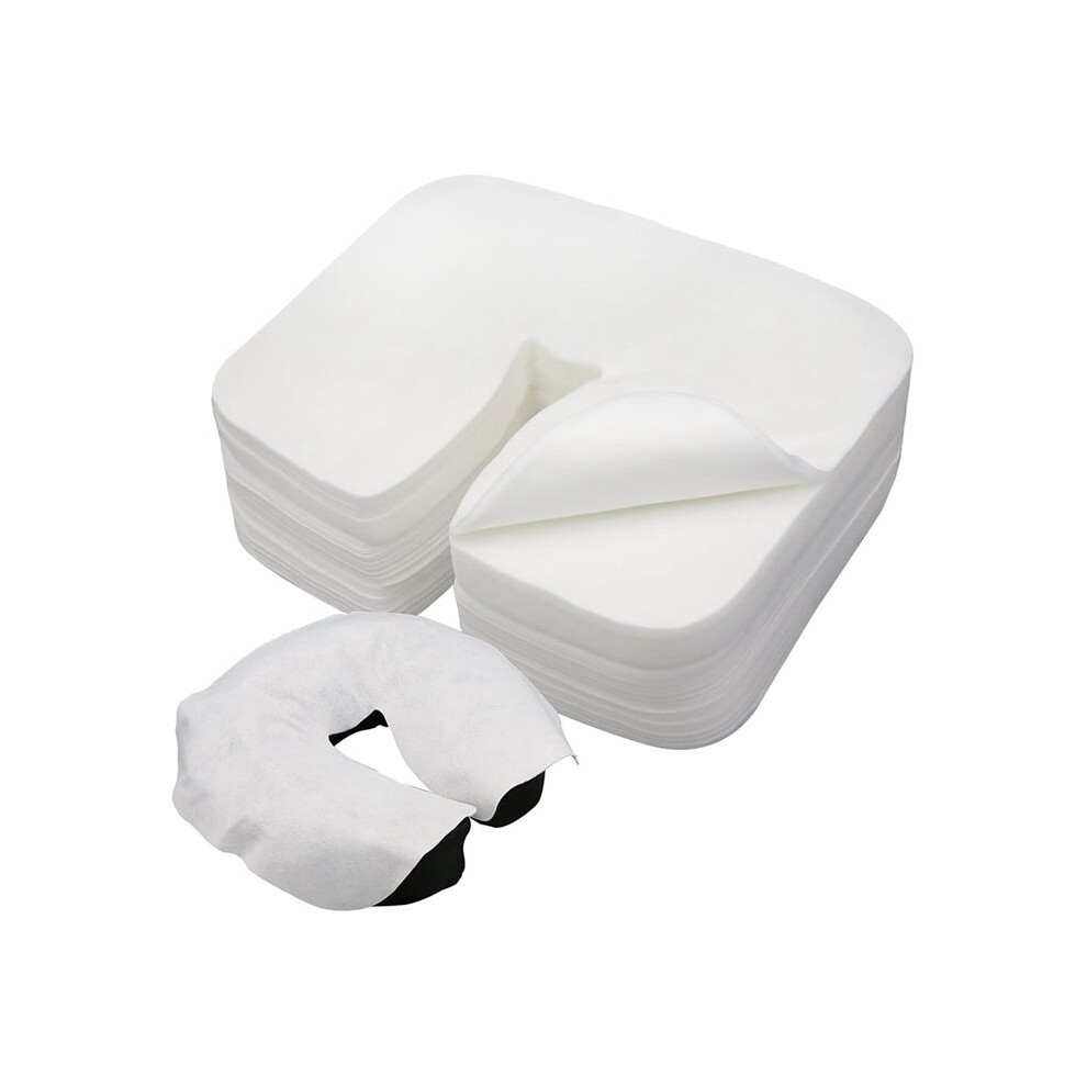 Tlily 300 Count Disposable Face Cradle Covers, Non-Sticking Massage Face Covers, Headrest Covers For Massage Tables