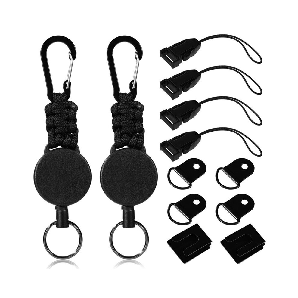 1 Set Portable Telescopic Rope Key Hanging Ring, Anti Loss And Anti-Theft, For Outdoor Climbing And Offices Daily Use 6033652674248