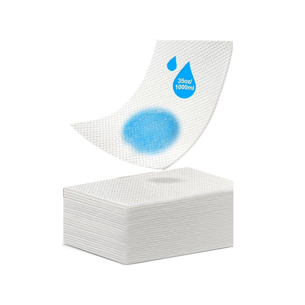 200 Commode Absorbent Pads for Bedside Commode Liners, Disposable Commode Liners Pads with Absorbent Gel