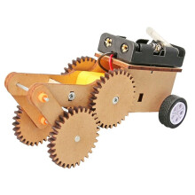 DIY-Holztechnologie-Bausatz für Kinder: Wissenschafts- und Physik-Erfindungsset zum Zusammenbauen, Handgefertigtes Spielzeugauto für Rundreisen