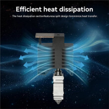 För Snapmaker U1 Hotend-Kit Integrerad Integral Hotend 3D-Skrivardel med Härdat Stålmunstycke 0,2 mm