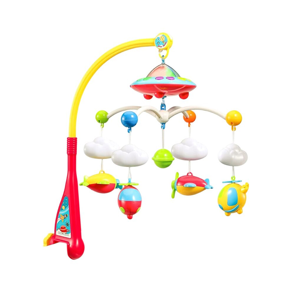 Baby Mobile For Crib, Crib With Projector And Melodies Music,Crib Toys With Remote Control And Hanging Rattles Rotating Light