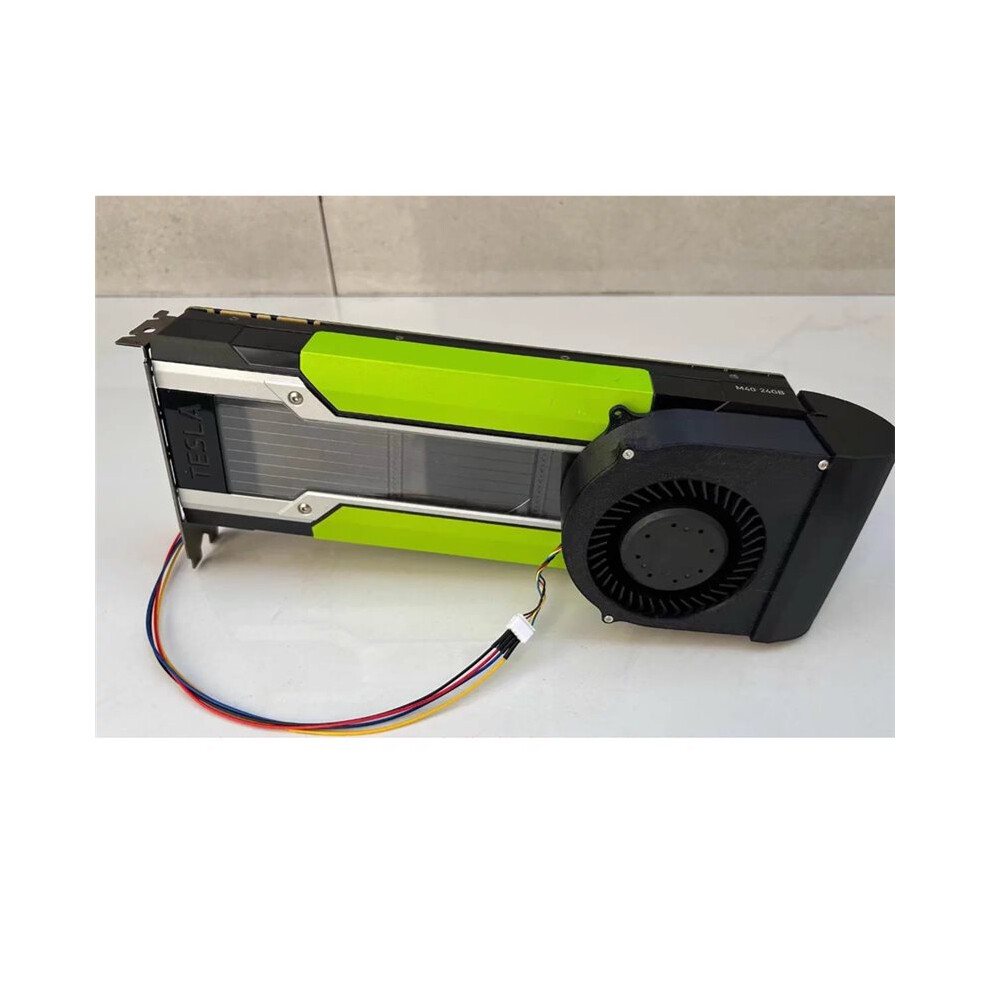 For P100 P40 M40 K80 V100 Card Retrofit Active Cooling Kit Black 6033546709421