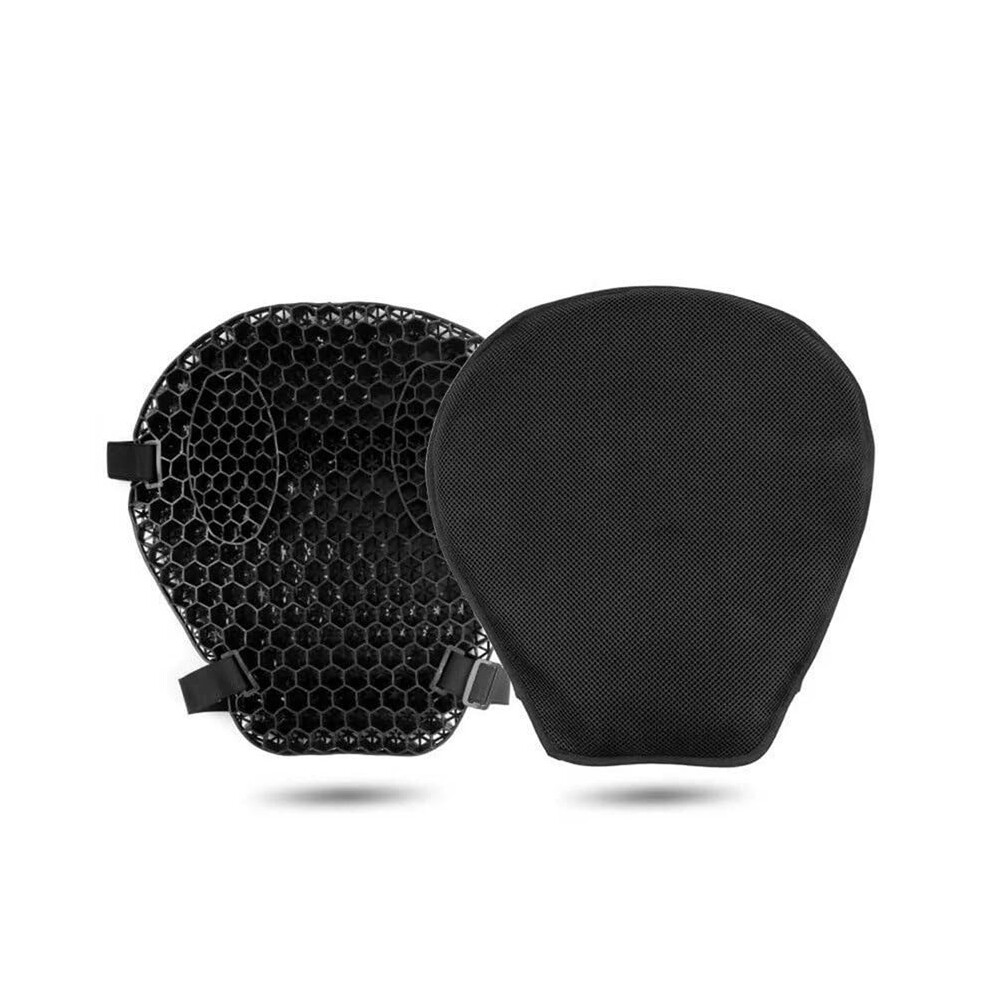 Universal Motorcycle Gel Cushion 3D Honeycomb Shock Absorbing Pad With Motorcycle Cover 4714226128078