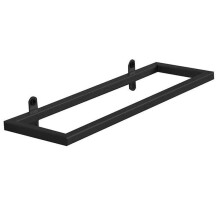 ADUWRSE Wall Mount Stemware Wine Glass Rack Holder Metal Organizer for Bar Kitchen Black