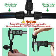 1/2 Inch Drip Irrigation Fittings Kit - 20 Piece Set with Barbed Lock Nut Connectors for Efficient Watering