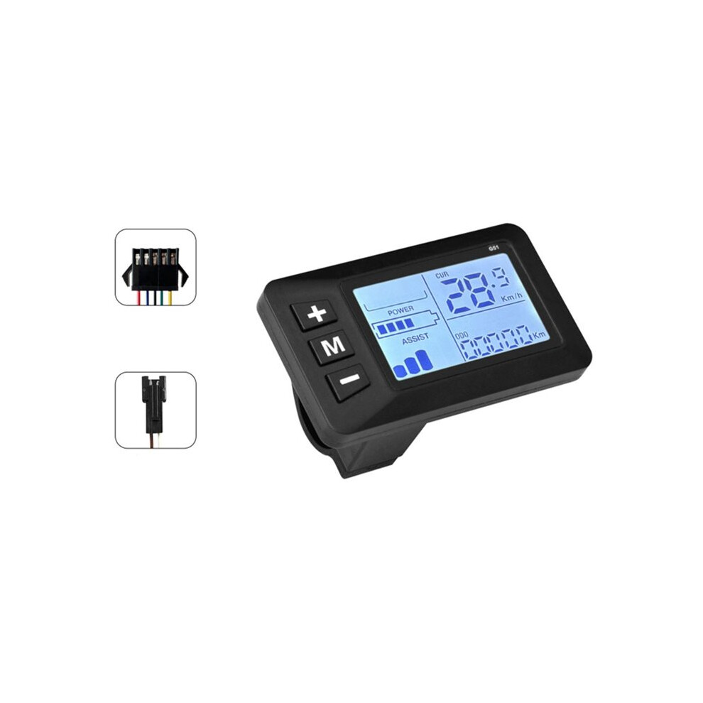 E-Bike Lcd Speedometer Display 24V-48V Throttle Control Panel Screen Sm Connector For Electric Scooter Accelerator 4713332827103