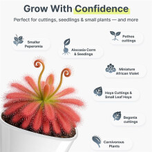 3" Self Watering Pots for Indoor Plants,Clear Inner Cup,Plastic Planters,Water Level Indicator,Cuttings,Seedlings,Herb