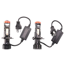H4 LED Projector 3D Lens 90W 25000LM Motorcycle Headlight Automobile Bulb Conversion Kit Hi/Lo