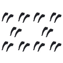 10 Pair Eyeglasses/Sunglasses/Spectacles Eyewear Ear Hook Lock Tip Holder---Black