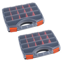 2X B-320 Tragbare Teile Box Schraube Aufbewahrungs Box Metall Teile Hardware Schraubendreher Fahrzeug Reparatur Hand Werkzeug