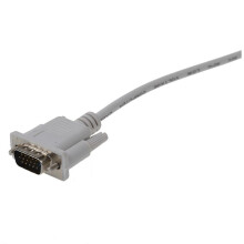 2X VGA Db15-Stecker Auf Rs232-Db9-Stift-Adapterkabel / Video-Grafik-Verlängerungskabel (Weiß, 1.4M)