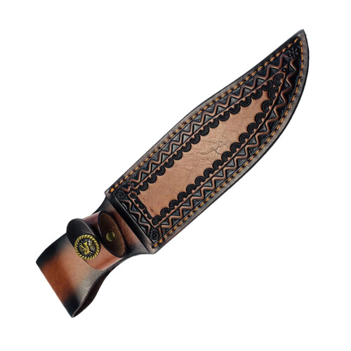 Outdoor Leather Sheaths Fixed Knifed Cover Hunting-pattern 2