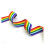 Regenbogenfarbenes Polyesterband, 5 Yards (ca. 4,5 m), 10–50 mm breit 1