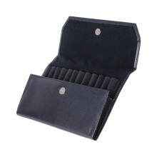 12 Compartment Pen Bag for Various Pen-black lychee pattern