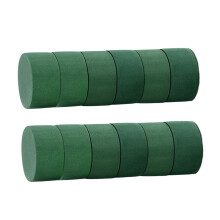 12er-Packung zylindrische Steckschaumblöcke für Blumen, 8 x 4 cm