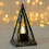 Vela decorativa triangular de LED com baterias. 1