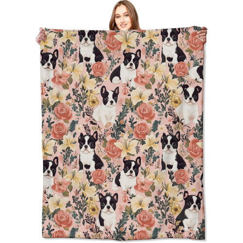 Κουβέρτα Fleece Boston Terrier 50x60 εκ.