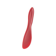 Raspador de plástico de dupla extremidade, 17,7 cm, vermelho