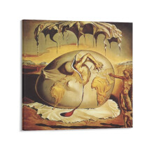 Pôster artístico em tela com impressão de Dali, 50x50cm (sem moldura)
